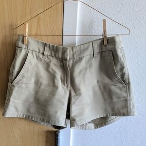 Size 0 Kahki J. Crew 3" Shorts